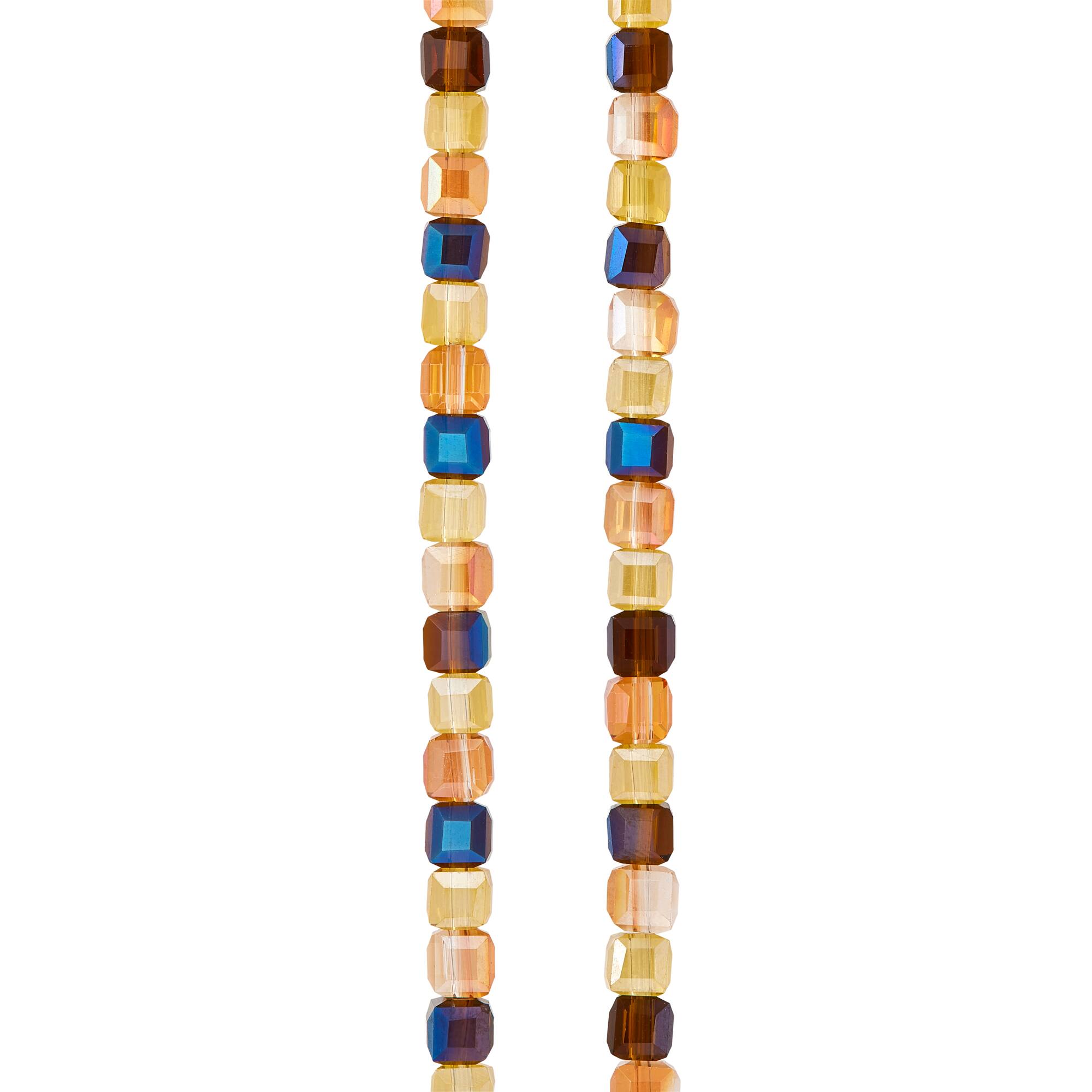 4mm Glass Cube Mix by Bead Landing